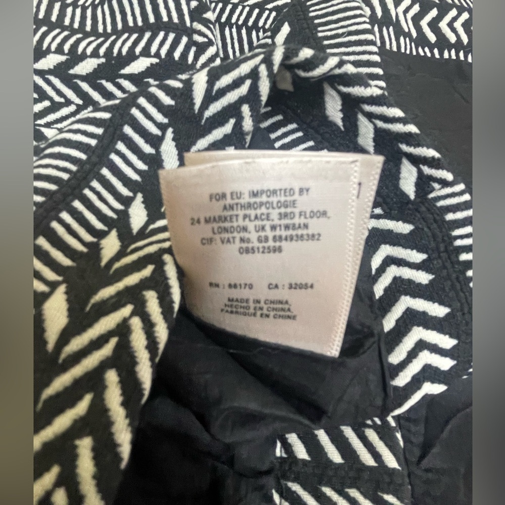 Maeve Anthropologie Fieldnotes black and white Tribal miniskirt size 2 - Picture 6 of 7